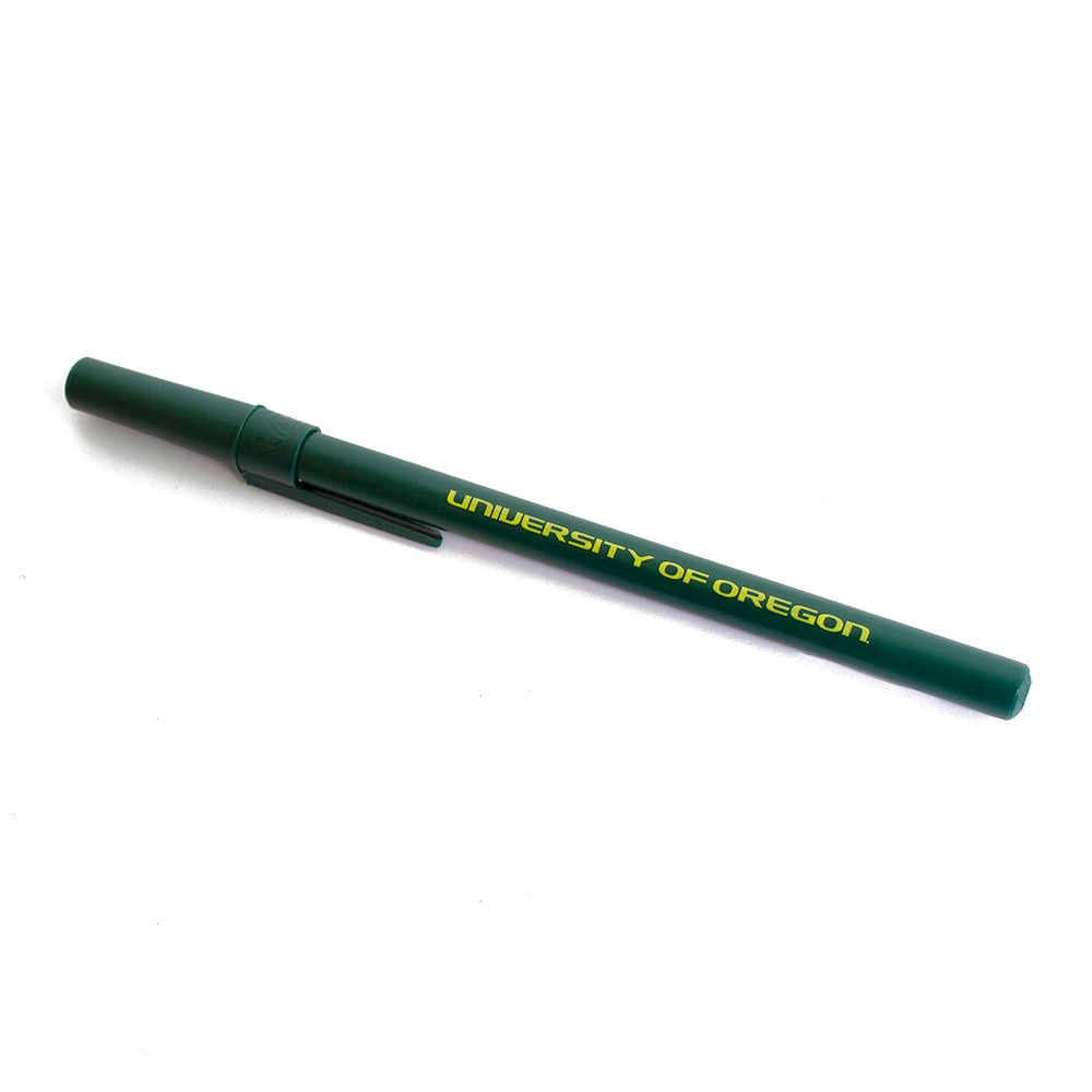 University of Oregon, Bic, Green, Rollerball/Ballpoint, Art & School, Round Stic, 336190